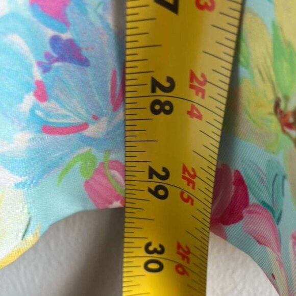 Zara Women Bloggers Favorite Floral Satin Double Breasted Blazer Multicolor Sz L - Picture 5 of 12